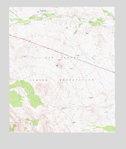 Bucket Mountain, AZ USGS Topographic Map
