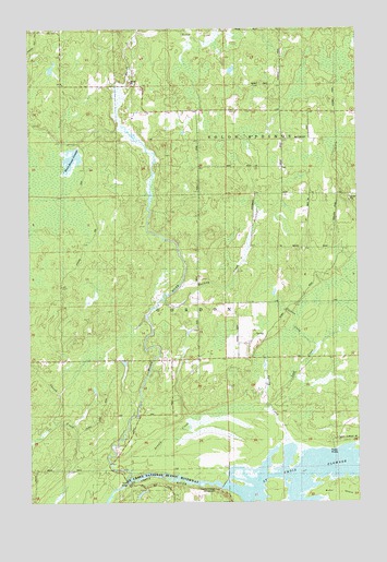 Buckety Creek, WI USGS Topographic Map
