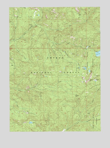 Buckeye Lake, OR USGS Topographic Map