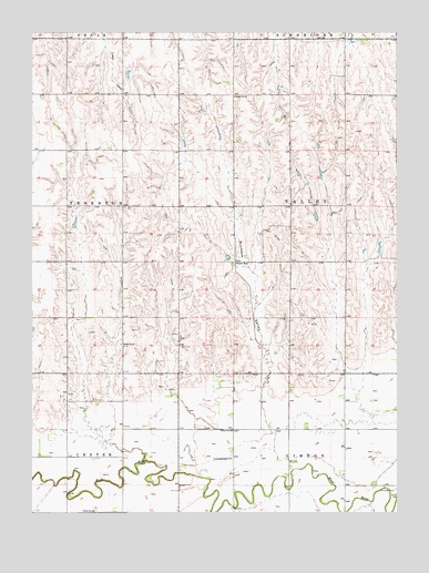 Buckeye Valley, NE USGS Topographic Map