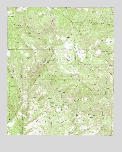 Buckhead Mesa, AZ USGS Topographic Map