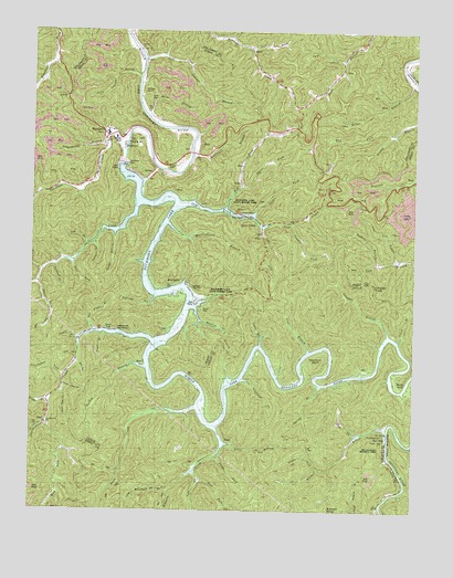 Buckhorn, KY USGS Topographic Map