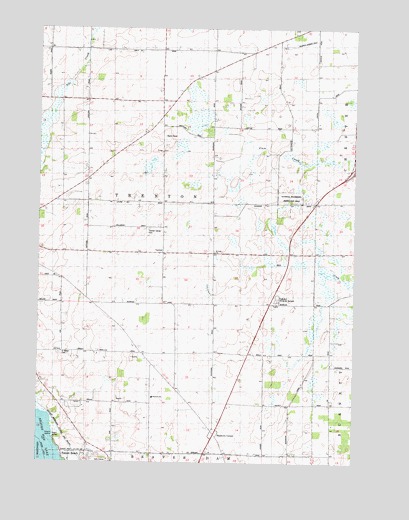 Buckhorn Corner, WI USGS Topographic Map