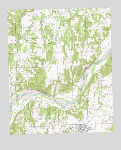 Allen, OK USGS Topographic Map