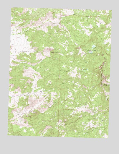 Buckhorn Lakes, CO USGS Topographic Map