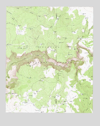 Buckhorn Mountain, AZ USGS Topographic Map