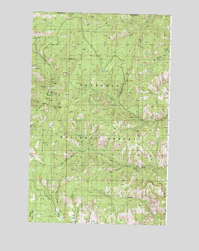 Buckhorn Mountain, WA USGS Topographic Map