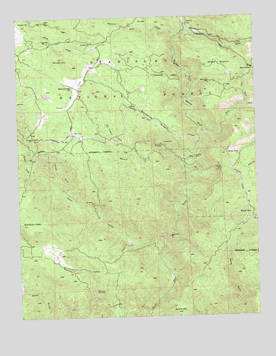 Buckhorn Peak, CA USGS Topographic Map