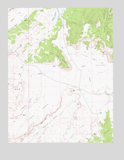 Buckhorn Reservoir, UT USGS Topographic Map