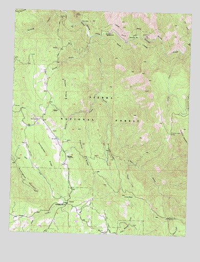 Buckingham Mountain, CA USGS Topographic Map