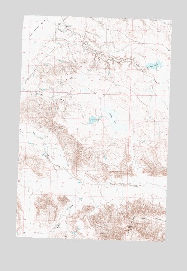 Buckley Lake, MT USGS Topographic Map