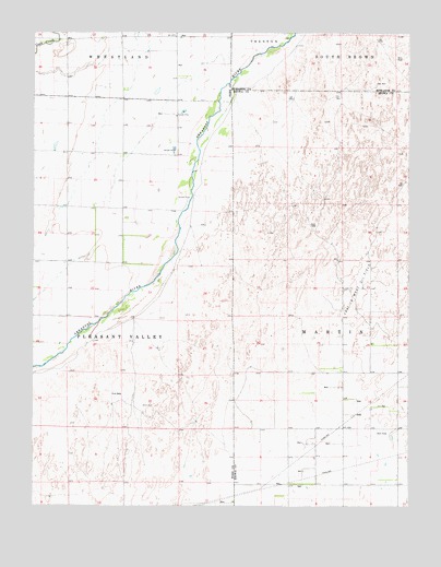 Bucklin NE, KS USGS Topographic Map