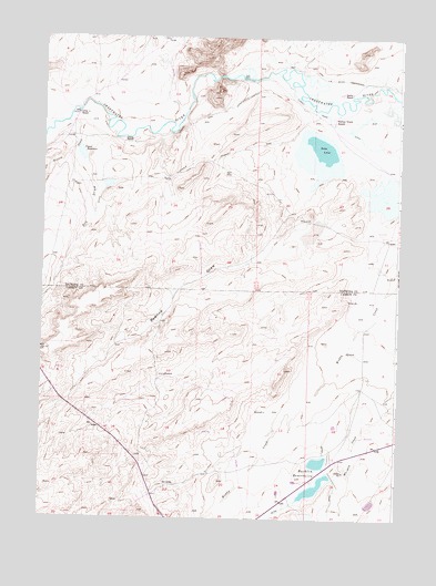 Bucklin Reservoirs, WY USGS Topographic Map
