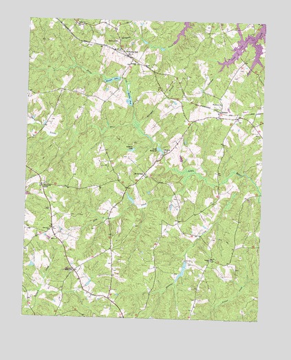 Buckner, VA USGS Topographic Map