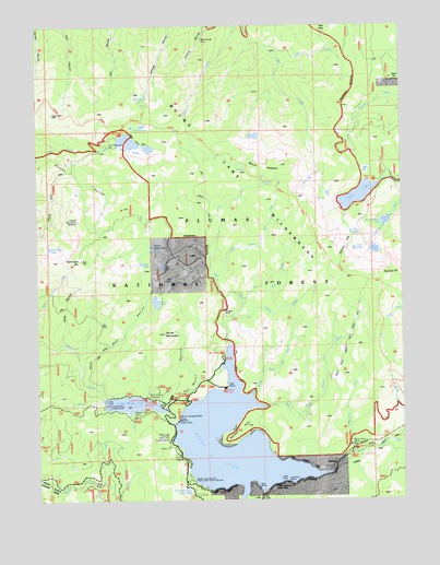 Bucks Lake, CA USGS Topographic Map