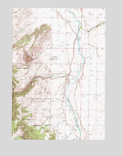 Bucks Nest, MT USGS Topographic Map