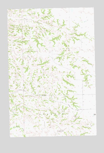 Buckskin Butte, ND USGS Topographic Map