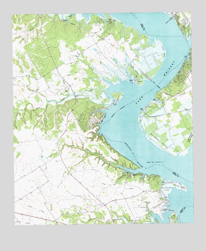 Allen Bend, TX USGS Topographic Map