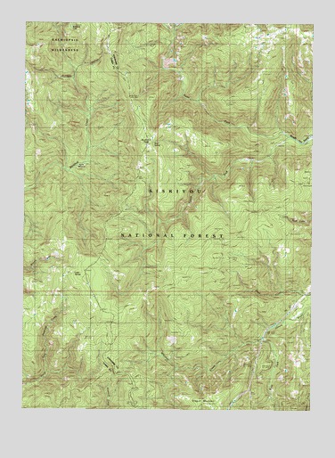 Buckskin Peak, OR USGS Topographic Map