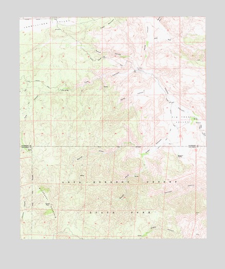 Bucksnort Mountain, CA USGS Topographic Map
