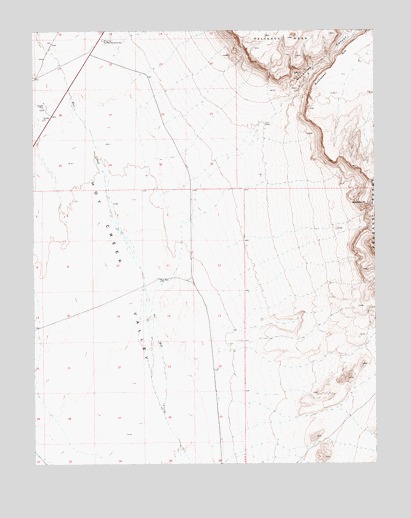 Buckwheat Rim, NV USGS Topographic Map