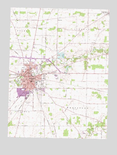Bucyrus, OH USGS Topographic Map