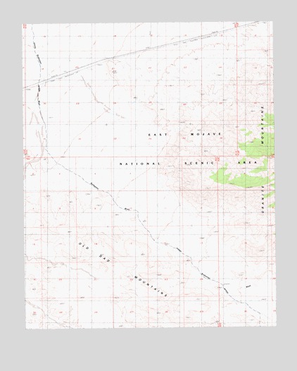 Budweiser Wash, CA USGS Topographic Map