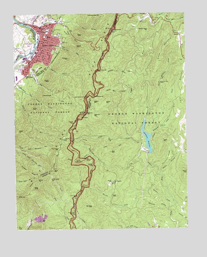 Buena Vista, VA USGS Topographic Map