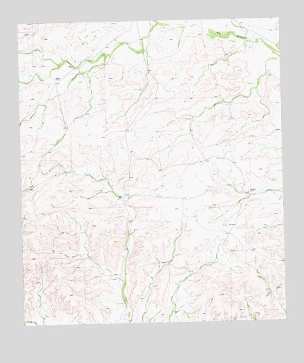 Allen Ranch, TX USGS Topographic Map