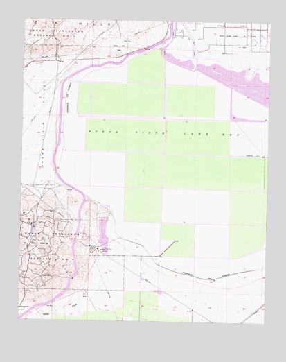 Buena Vista Lake Bed, CA USGS Topographic Map