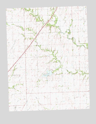 Allen SE, KS USGS Topographic Map