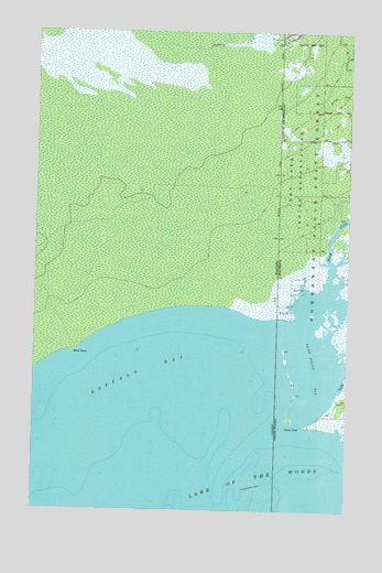 Buffalo Bay NW, MN USGS Topographic Map