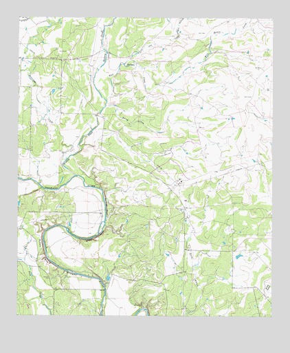 Buffalo Bluff, TX USGS Topographic Map