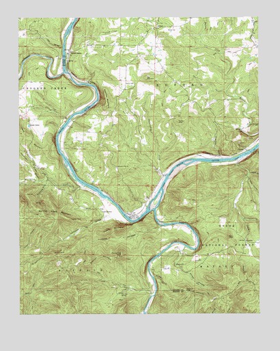 Buffalo City, AR USGS Topographic Map
