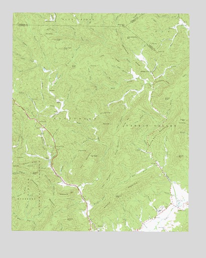 Buffalo Cove, NC USGS Topographic Map