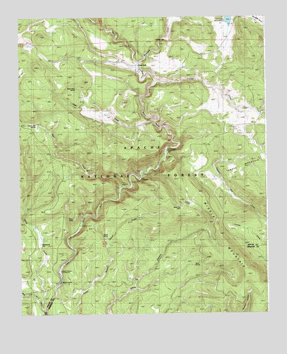 Buffalo Crossing, AZ USGS Topographic Map