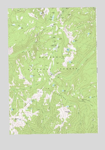 Buffalo Hump, ID USGS Topographic Map