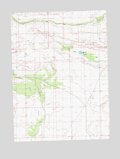 Buffalo Hump Basin, WY USGS Topographic Map