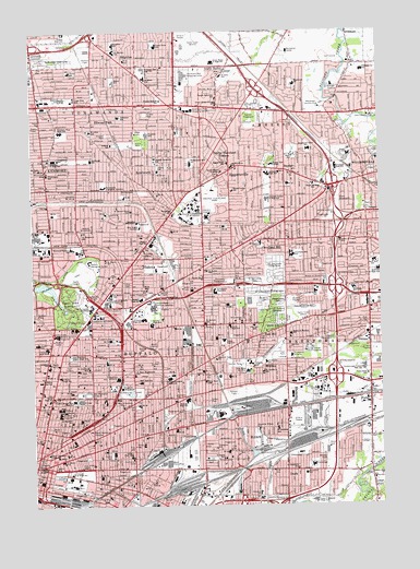 Buffalo NE, NY USGS Topographic Map