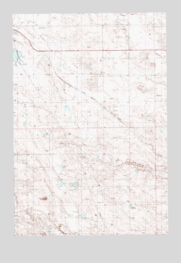 Buffalo Reservoir, MT USGS Topographic Map