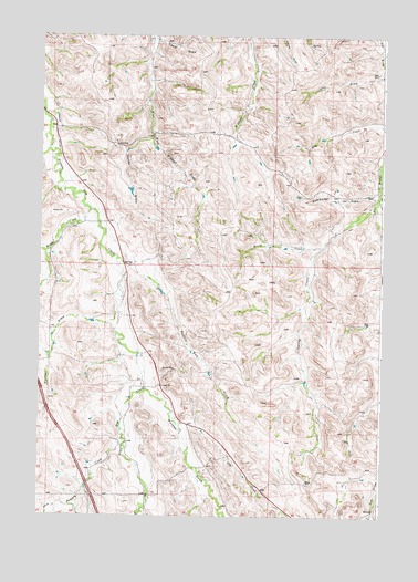 Buffalo Run Creek, WY USGS Topographic Map