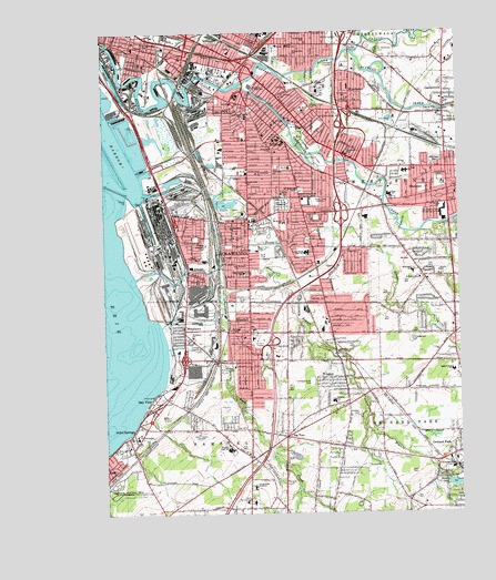 Buffalo SE, NY USGS Topographic Map
