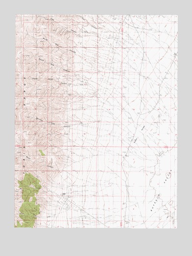 Buffalo Springs, NV USGS Topographic Map