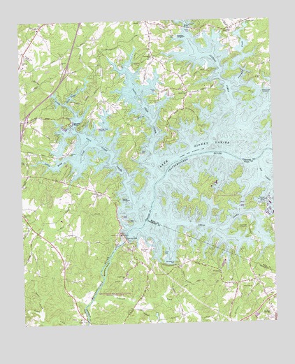 Buford Dam, GA USGS Topographic Map
