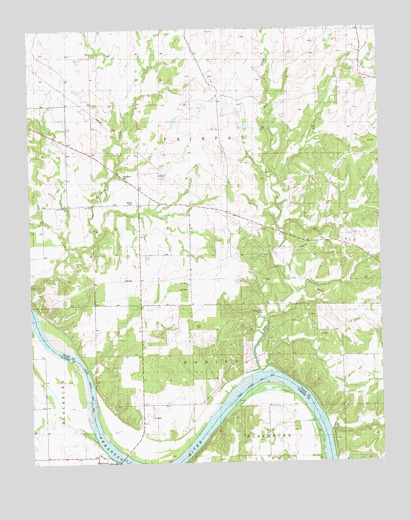 Bug Creek, OK USGS Topographic Map