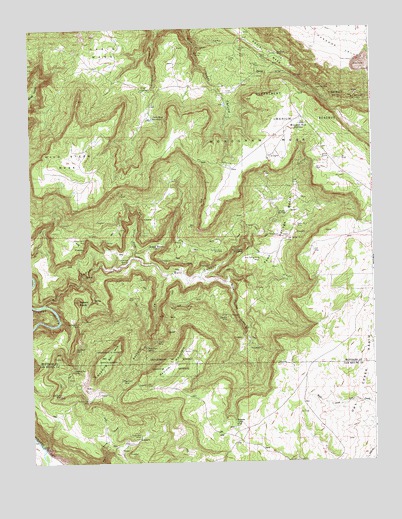Bull Canyon, CO USGS Topographic Map