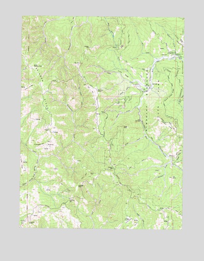 Bull Creek, CA USGS Topographic Map