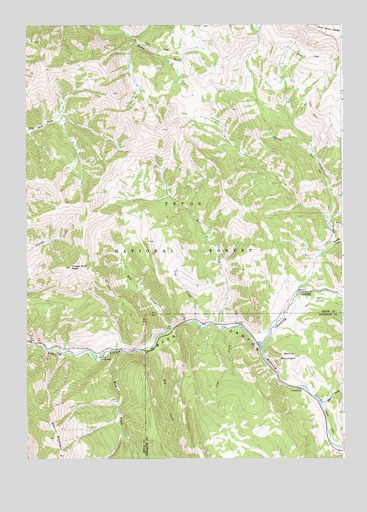 Bull Creek, WY USGS Topographic Map