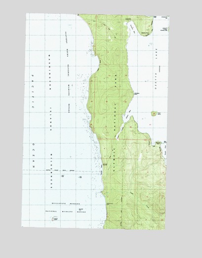 Allens Bay, WA USGS Topographic Map