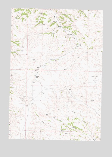 Bull Creek Lookout, MT USGS Topographic Map